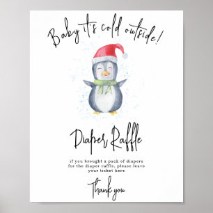 Pinguin - Windelverlosung Spiel Poster