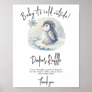 Pinguin - Windelverlosung Spiel Poster