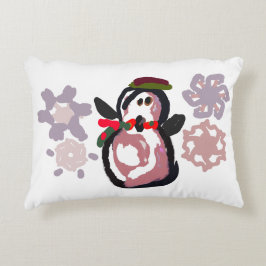 Pinguin Winter Dekokissen