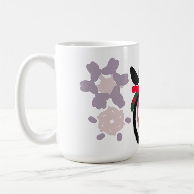 Pinguin Winter  Kaffeetasse (Links)