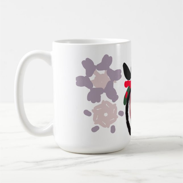 Pinguin Winter  Kaffeetasse (Links)