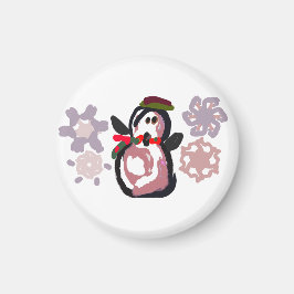 Pinguin Winter Magnet