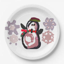 Pinguin Winter Pappteller