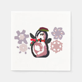 Pinguin Winter Serviette