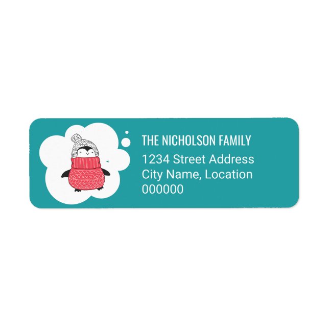 Pinguin Winterurlaub (Vorne)