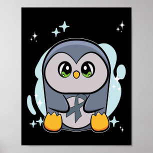 Pinguin World Dyslexie Bewusstsein Poster