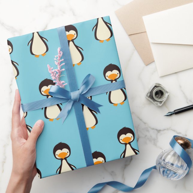 Pinguin Wrapping Paper Geschenkpapier (Schenken)