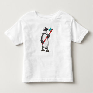 Pinguin-Zahnbürste Kleinkind T-shirt