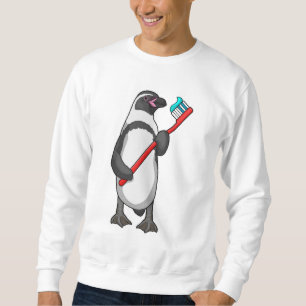 Pinguin-Zahnbürste Sweatshirt