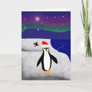 Pinguin zu werden um wie Weihnachten auszusehen Karte