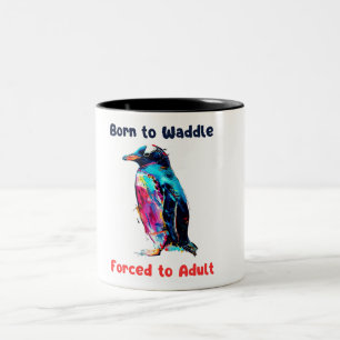 Pinguin Zweifarbige Tasse