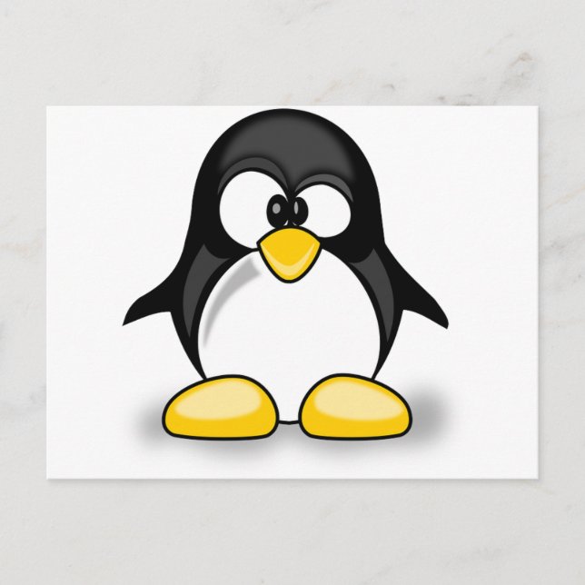 Pinguinartikel Postkarte (Vorderseite)