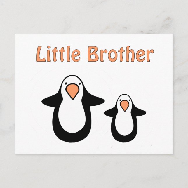 Pinguinbruder Postkarte (Vorderseite)