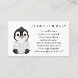 Pinguinbücher für Babyanfragen Begleitkarte