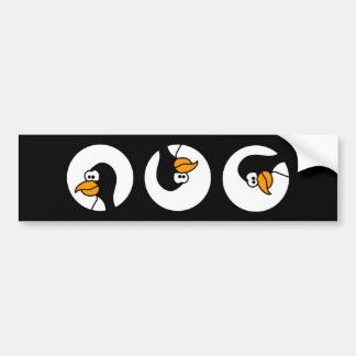 Pinguindrehungen in den Kreisen Autoaufkleber