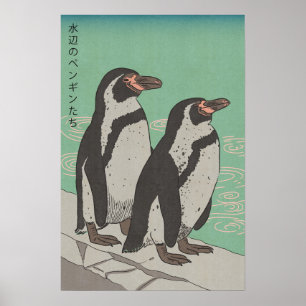 Pinguine am Wasser Poster