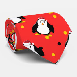 Pinguine auf Weihnachten Stimmung Weihnachtsmannmü Krawatte