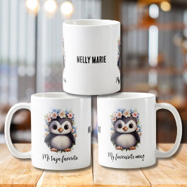 Pinguine Bilingual Mi Taza Favorita Spanisch Weiß Kaffeetasse