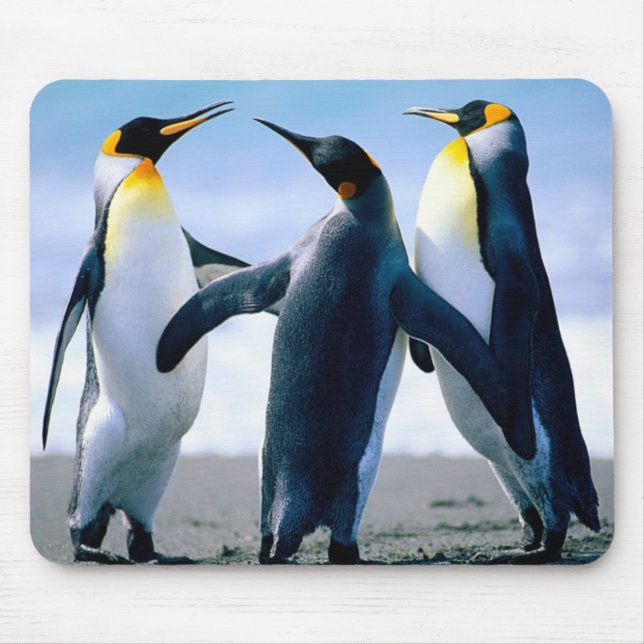 Pinguine: Bunter Pinguin Mousepad oder (Vorne)