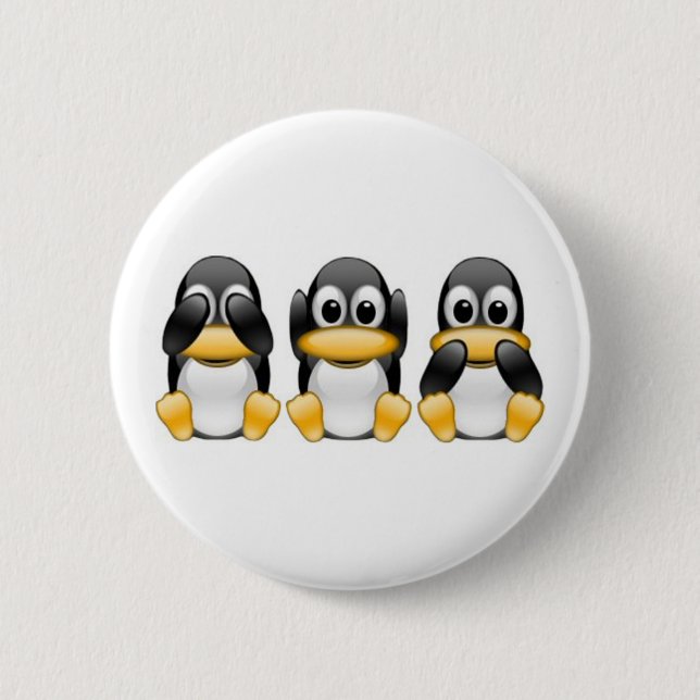 Pinguine Button (Vorderseite)