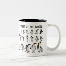 Pinguine der Welt Zweifarbige Tasse