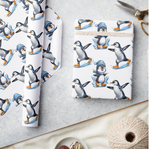 Pinguine Design Geschenkpapier