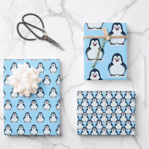Pinguine Design Wrapping Paper Set Geschenkpapier Set