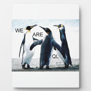 Pinguine Fotoplatte