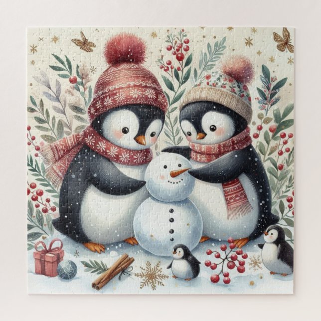 Pinguine Gebäude A Snowman (Vertikal)