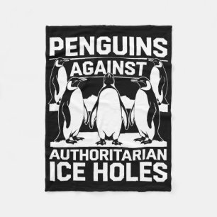 Pinguine gegen autoritäre Eislochbohrungen leisten Fleecedecke