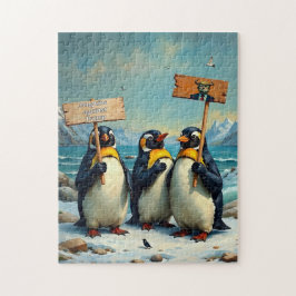 Pinguine gegen Trump
