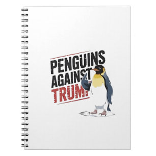 Pinguine gegen Trump gegen Trump USA Notizblock
