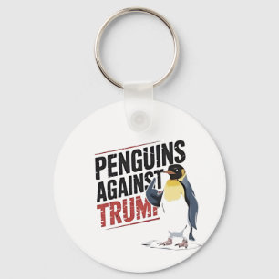 Pinguine gegen Trump gegen Trump USA Schlüsselanhänger