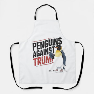 Pinguine gegen Trump gegen Trump USA Schürze
