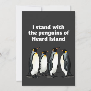Pinguine gegen Zölle und Trump-Garten-Flagge Einladung