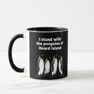 Pinguine gegen Zölle und Trump-Garten-Flagge Tasse