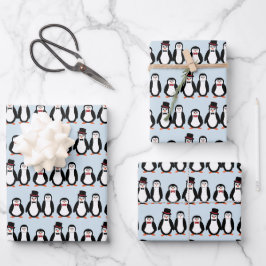 Pinguine - geschenkpapier set