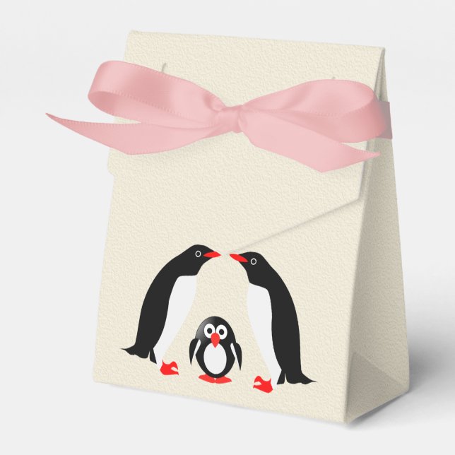 Pinguine Geschenkschachtel (Vorderseite)