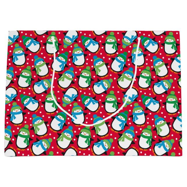 Pinguine Große Geschenktüte (Vorderseite)