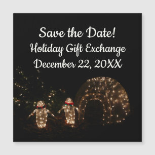 Pinguine Holiday Light Display Magnetkarte
