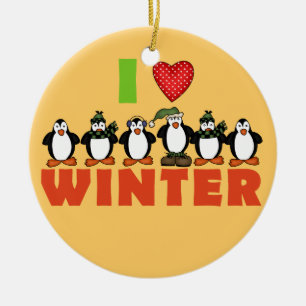Pinguine I Liebe Winter Keepake Ornament
