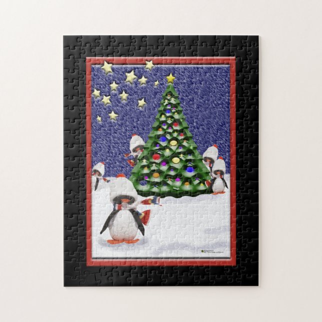 Pinguine in Christmasland (Vertikal)