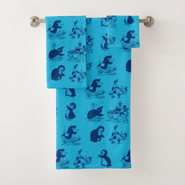 Pinguine in der Antarktis Badhandtuch Set (Insitu)