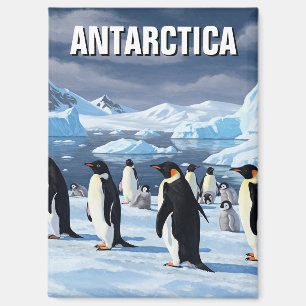 Pinguine in der Antarktis Magnet
