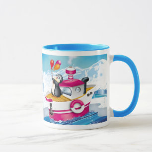 Pinguine in der Antarktis Tasse