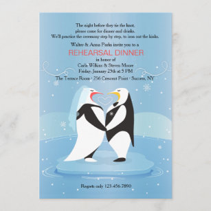 Pinguine in der Liebe Einladung