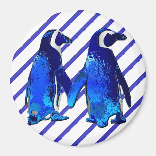 Pinguine in der Liebe - Magnet (Vorne)