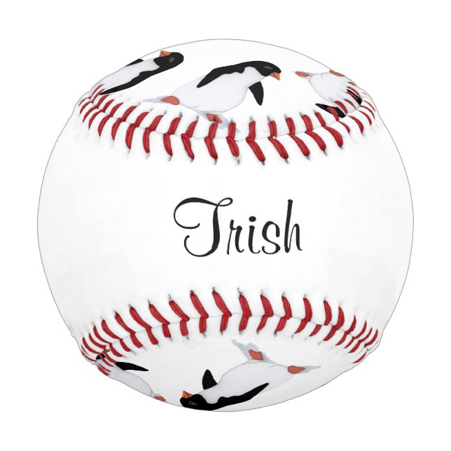 Pinguine Individuelle Name Baseball (Vorderseite)
