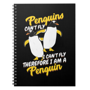 Pinguine können nicht fliegen ich kann nicht flieg notizblock