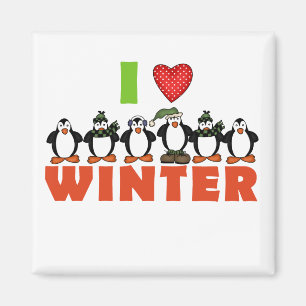 Pinguine Liebe Winterhemden und Geschenke Magnet
